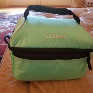 LL BEAN LUNCH TOTE IN MINT NWOT